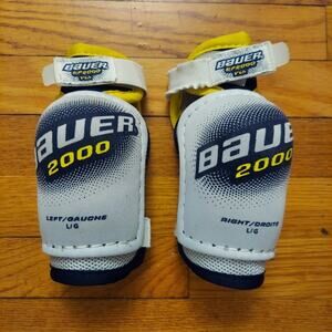 Bauer 2000 Ice Hockey Elbow Pads, Right and Left, Youth / Large